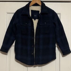 GAP Kids Blue Plaid Jacket